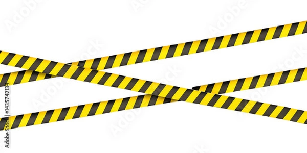 Fototapeta caution tape onno background in PNG format.	
