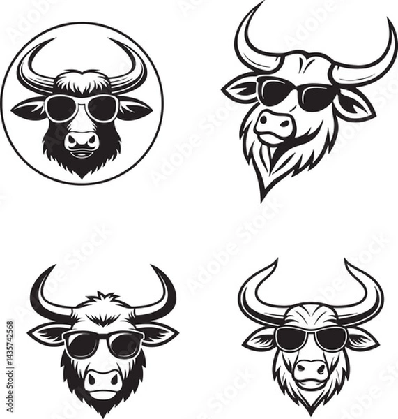 Fototapeta Ox vector file 