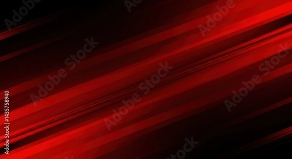 Fototapeta Abstract Red And Black Diagonal Lines Background