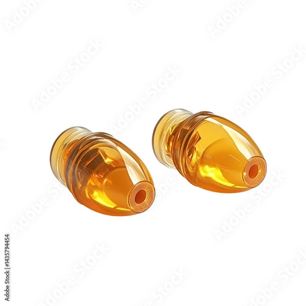 Obraz Earplugs isolated on transparent background.