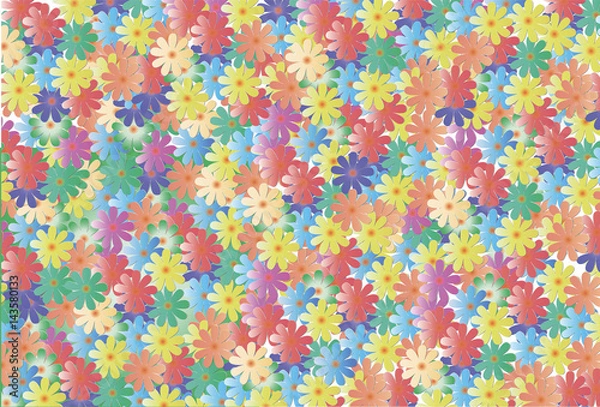 Fototapeta Romantic floral background creates a festive mood