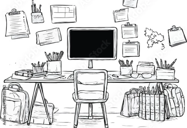 Obraz set of object vector art