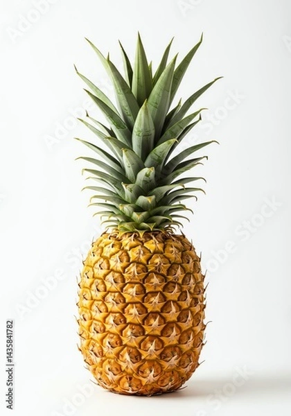 Obraz Pineapple Still Life Isolated on White Background