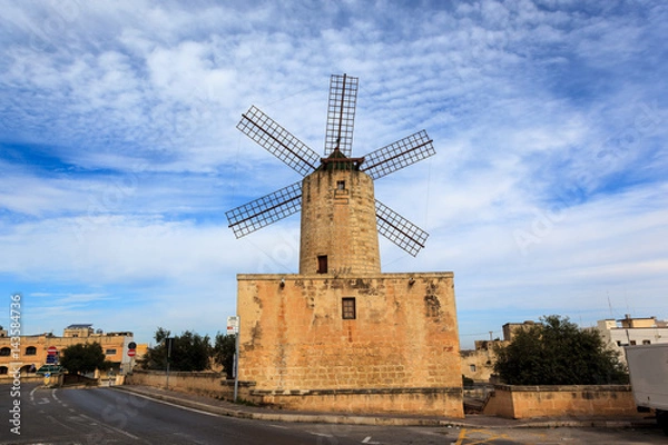 Obraz Windmill. Zurrieq, Malta