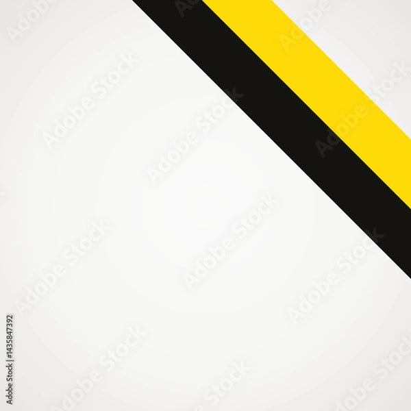Fototapeta Corner slanted ribbon flag of Saxony-Anhalt or Tiel for a top right area of a page.