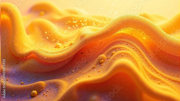 Obraz abstract fractal background with bubbles