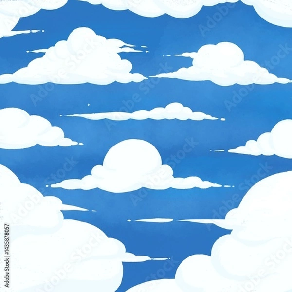 Fototapeta blue sky with clouds