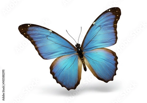 Fototapeta Azure Wings, Pristine Flight AI Generated