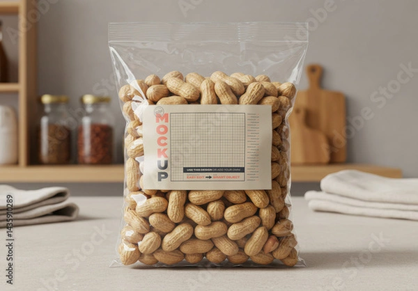 Obraz Peanuts Packaging Label Mockup