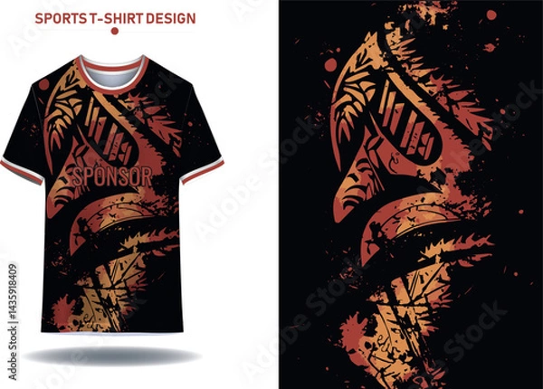 Fototapeta Soccer jersey design for sublimation