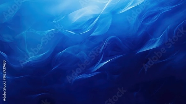 Obraz luxurious sapphire blue gradient background with a glossy, jewel-toned appearance