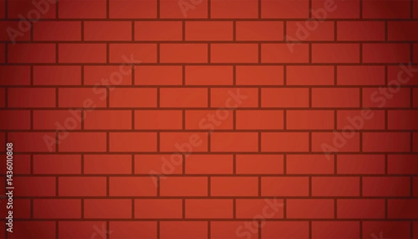 Fototapeta editable red wall vector background with modern style