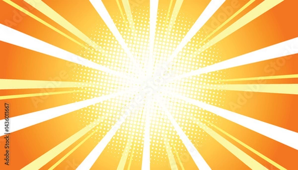 Fototapeta editable yellow shine vector background with modern style