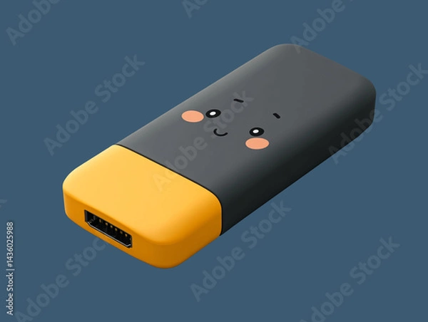 Obraz Eye catching pen drive mock up ideal for promotional branding with stylish pen drive mock up effects
