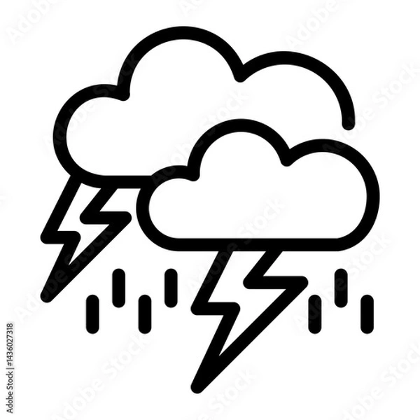 Fototapeta storm icon