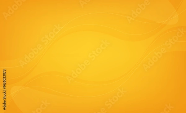 Fototapeta Bright abstract orange background featuring soft flowing wave patterns. The smooth gradients and warm tones create a vibrant and energetic atmosphere, ideal for use in digital designs, presentations.