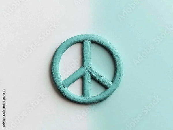 Obraz blue window on a wall