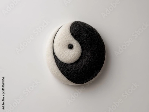 Obraz close up of a black and white circle