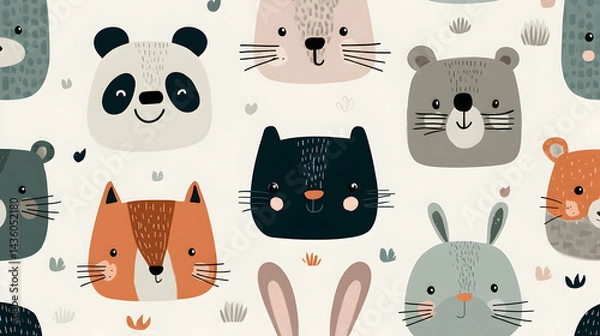 Fototapeta Cute Drawing Background (1)