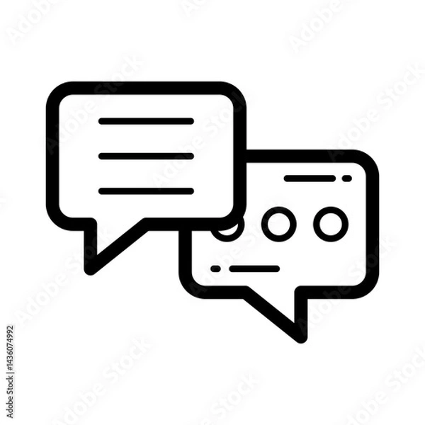 Obraz Communication Bubble Lineart