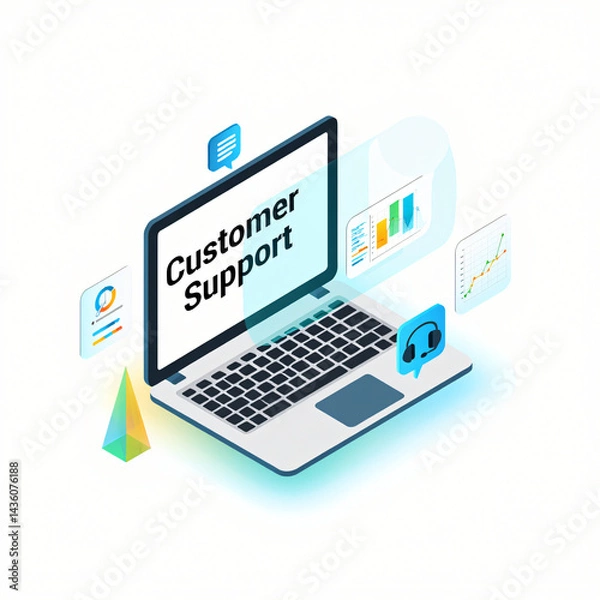 Fototapeta Streamlining Customer Support Strategies for Enhanced Efficiency and Customer Satisfaction