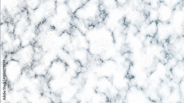 Fototapeta Chic white and blush-pink Carrara marble texture with elegant grey veining. A glossy Calacatta-inspired surface featuring soft, flowing streaks—perfect for modern luxury design, digital backgrounds, o