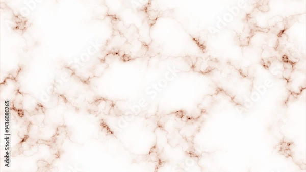 Fototapeta Chic white and blush-pink Carrara marble texture with elegant grey veining. A glossy Calacatta-inspired surface featuring soft, flowing streaks—perfect for modern luxury design, digital backgrounds, o