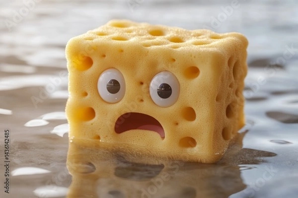 Fototapeta Cracker with a funny expression.