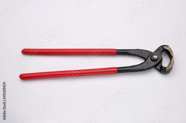 Obraz pliers on white background