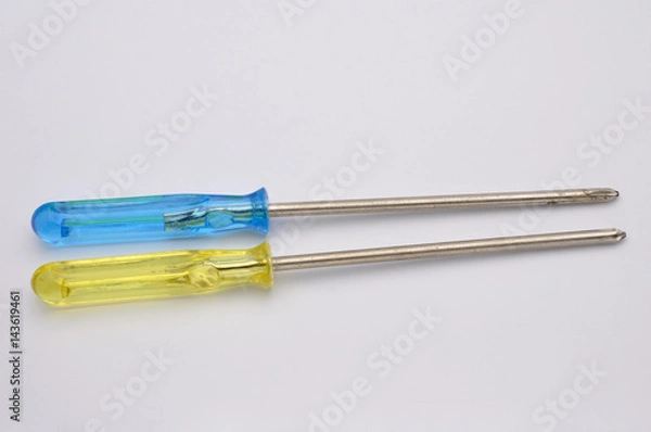 Obraz screwdriver on white background