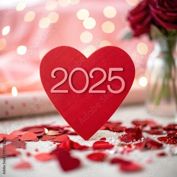 Obraz valentines day background