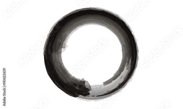 Obraz Enso inspired (black)
