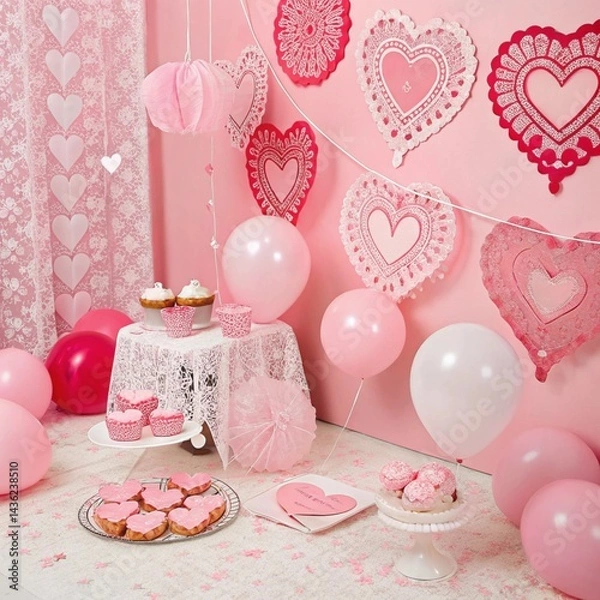 Obraz valentines day background