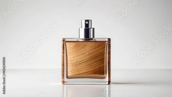 Obraz Perfume bottle on white background