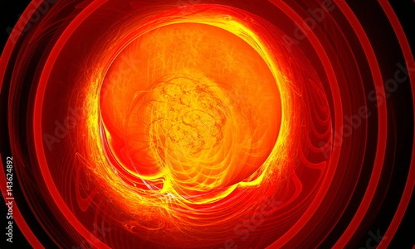 Fototapeta Another supernova near foreground as the storming ball