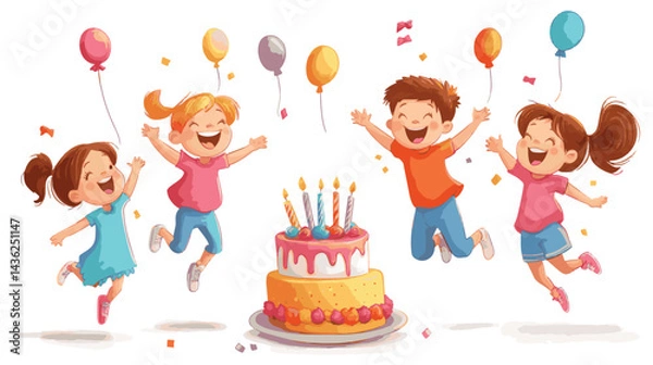 Obraz birthday party children