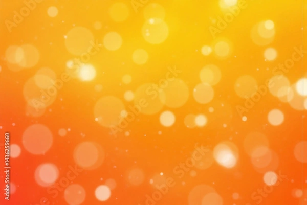 Fototapeta yellow and orange background with bokeh lights