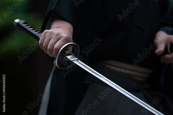 Obraz 刀を構えた人物