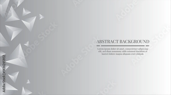 Obraz abstract background of triangular fragments on the edge of the canvas