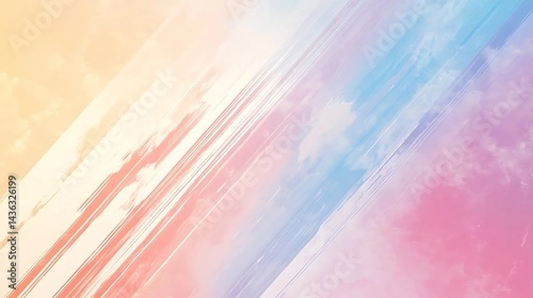 Fototapeta Abstract Pastel Strokes Diagonal Design Background