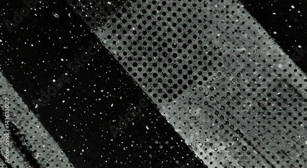 Obraz Monochrome Textures: Nightfall's Embrace AI Generated