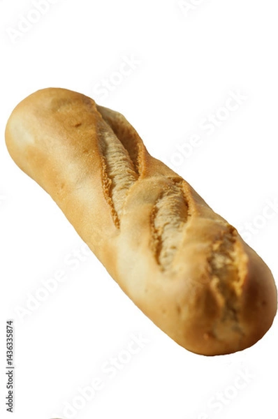 Fototapeta loaf of bread in detail isolated on a white background.PNG
