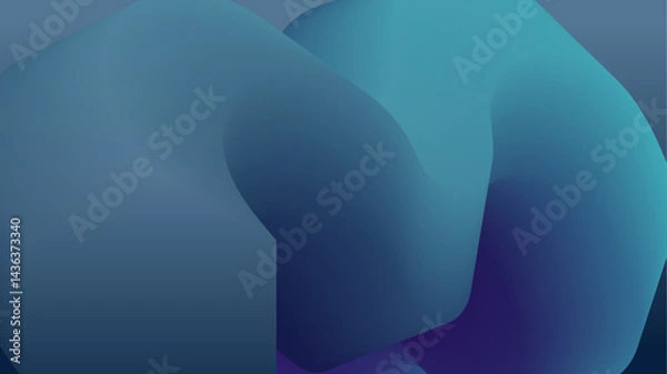 Fototapeta A vibrant 3D visualization of a twisting, fluid form in motion—featuring bold colors, smooth geometry, and dynamic energy. Abstract dynamic style fluid lines for design elements.