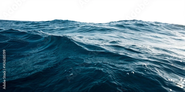 Fototapeta sea wave isolated on transparent background