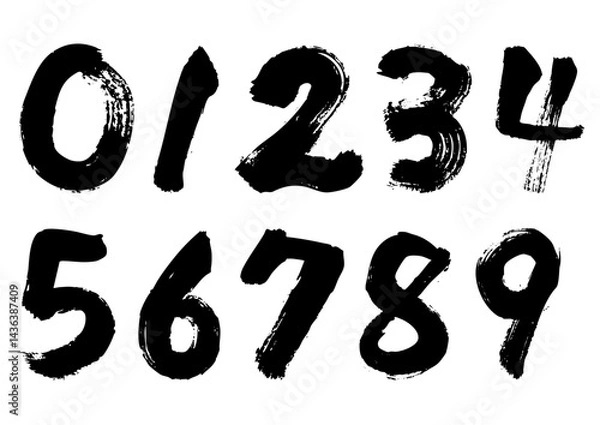 Obraz 0123456789筆文字3