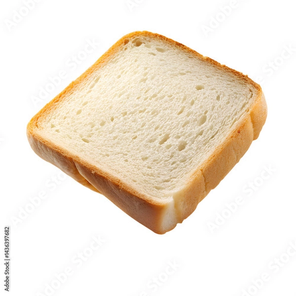 Fototapeta Freshly sliced bread isolated on transparent background