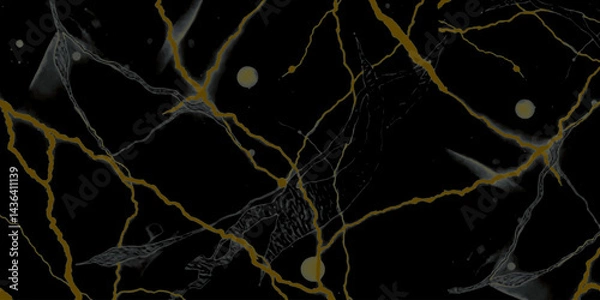 Obraz golden marble texture with fluid, natural swirls and veins, rich golden-orange and creamy off-white tones abstract background, sophisticated and smooth marble pattern.