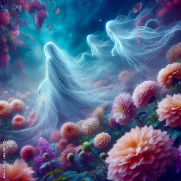 Obraz Ethereal ghost a fantasy setting