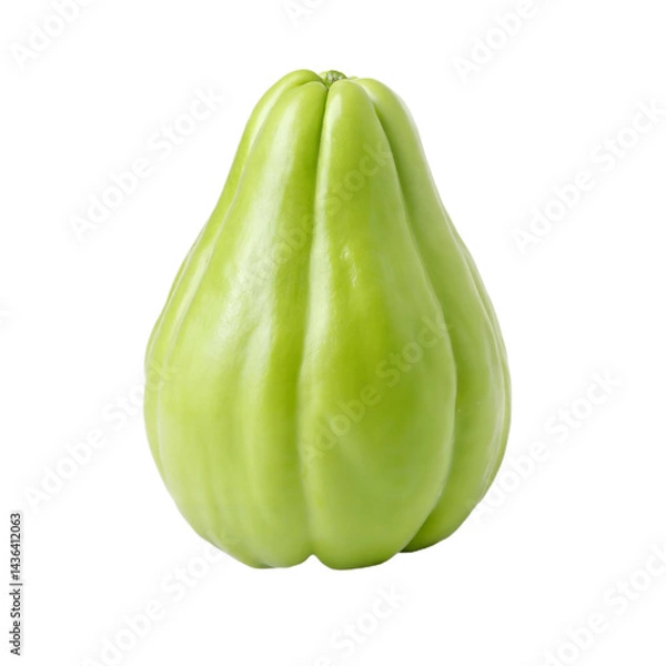 Obraz Fresh Chayote Squash Isolated on Black Background