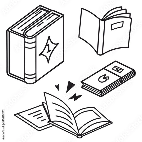Fototapeta vector book icon